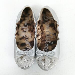 Sam Edelman Girls Beatrix Ballet Flats Size 3.5 Silver